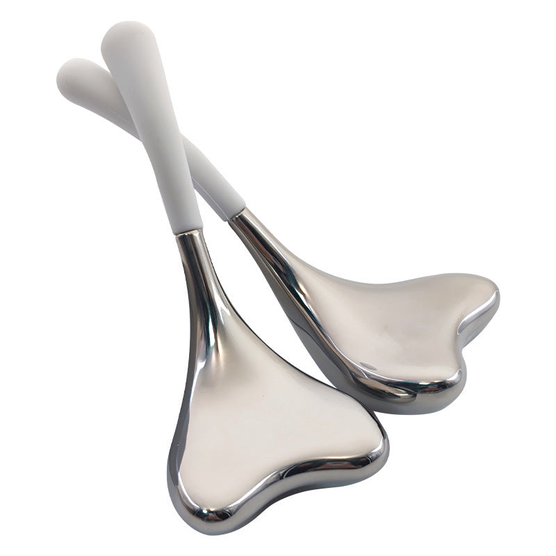 Stainless Steel Face & Eye Massage Ice Scoop – Cooling Care for a Youthful Glow