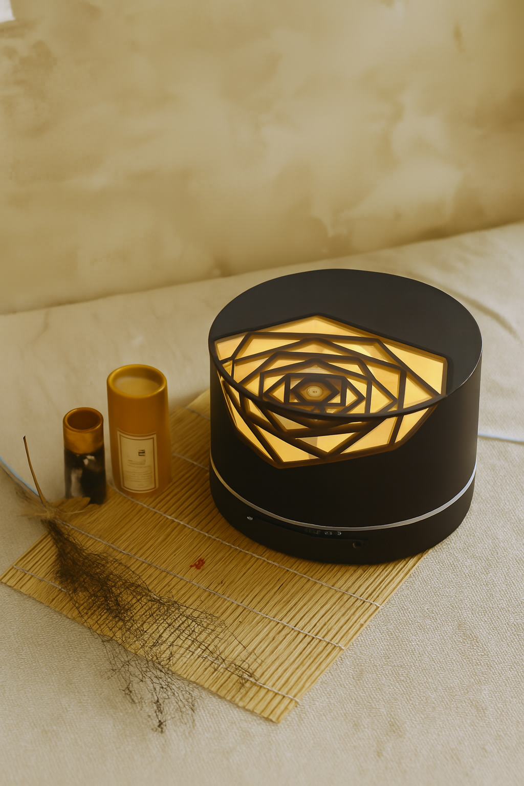 Wood Grain Home Aroma Diffuser – Advanced Essential Oil Humidifier